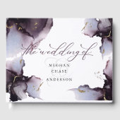 Abstract proefboek Amethyst Geode Guest Gastenboek (Voorkant)