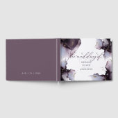 Abstract proefboek Amethyst Geode Guest Gastenboek (Volledig)