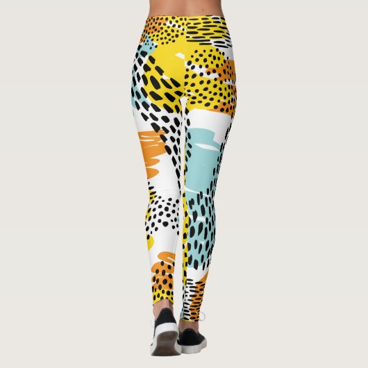 Abstract proefmodel leggings (Achterkant)