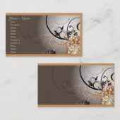 Abstract professioneel Visitekaartje met twee zijd (Voorkant / Achterkant)