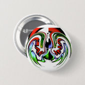 Abstract Profiel Kunstprint Ronde Button 5,7 Cm (Voorkant /achterkant)