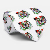 Abstract Profiel Kunstprint Stropdas (Opgerold)