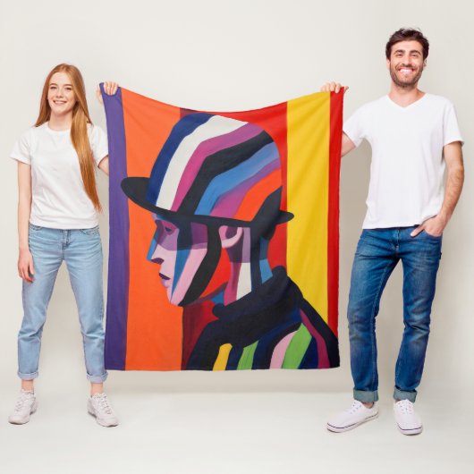 Abstract Profiel met Derbyhoed Fleece Deken (In situ)
