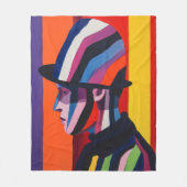 Abstract Profiel met Derbyhoed Fleece Deken (Voorkant)