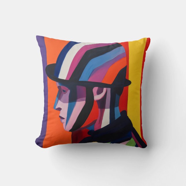 Abstract profiel met hoed kussen (Voorkant)