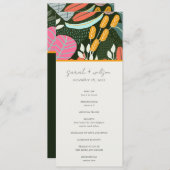 Abstract programma voor tropisch botanisch huwelij (Voorkant / Achterkant)