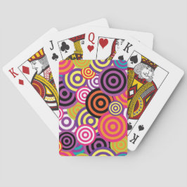 Abstract Psychedelic Circle Patroon Pokerkaarten