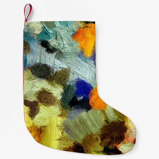 abstract psychedelic grunge background graphic sty kleine kerstsok (Voorkant)