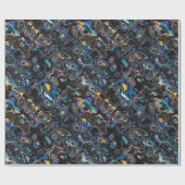 Abstract Psychedelic Pattern Cadeaupapier (Vlak)