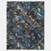 Abstract Psychedelic Pattern Fleece Deken (Voorkant)
