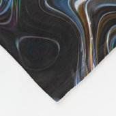Abstract Psychedelic Pattern Fleece Deken (Hoek)
