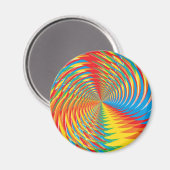 Abstract / Psychedelic Radiaalpatroon: Magneet (Voorkant / Achterkant)