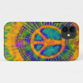 Abstract Psychedelic Stropdas-Dye Peace Sign Case-Mate iPhone Case (Achterkant (horizontaal))