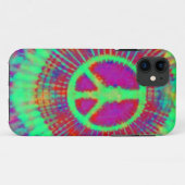 Abstract Psychedelic Stropdas-Dye Peace Sign Case-Mate iPhone Case (Achterkant (horizontaal))