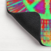 Abstract Psychedelic Stropdas-Dye Peace Sign Muismat (Hoek)