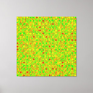 Abstract psychedelisch geometrisch patroon canvas afdruk