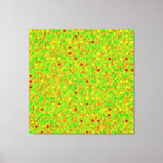 Abstract psychedelisch geometrisch patroon canvas afdruk