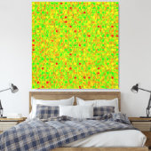Abstract psychedelisch geometrisch patroon canvas afdruk (Insitu (Slaapkamer))