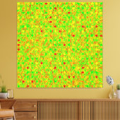 Abstract psychedelisch geometrisch patroon canvas afdruk (Insitu (Woonkamer))