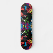 Abstract psychedelisch ontwerp van Medusa Persoonlijk Skateboard (Voorkant)