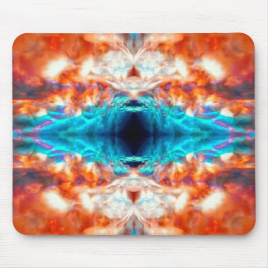 Abstract psychedelisch patroon muismat (Voorkant)
