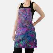 Abstract psychedelische regenboogkleuren bladtuin schort (Insitu)