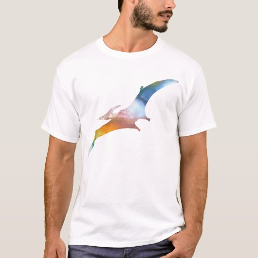 Abstract Pterodactylsilhouet T-shirt (Voorkant)