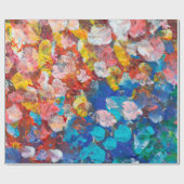 Abstract punt uitstrijkstreep acryl en waterc cadeaupapier (Vlak)