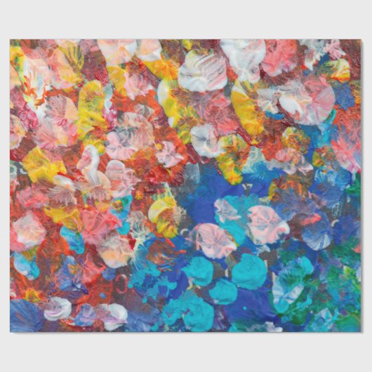 Abstract punt uitstrijkstreep acryl en waterc cadeaupapier (Vlak)