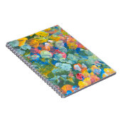 Abstract punt uitstrijkstreep acryl en waterc notitieboek (Rechterzijde)