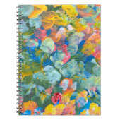 Abstract punt uitstrijkstreep acryl en waterc notitieboek (Voorkant)