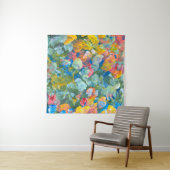 Abstract punt uitstrijkstreep acryl en waterc wandkleed (In situ)