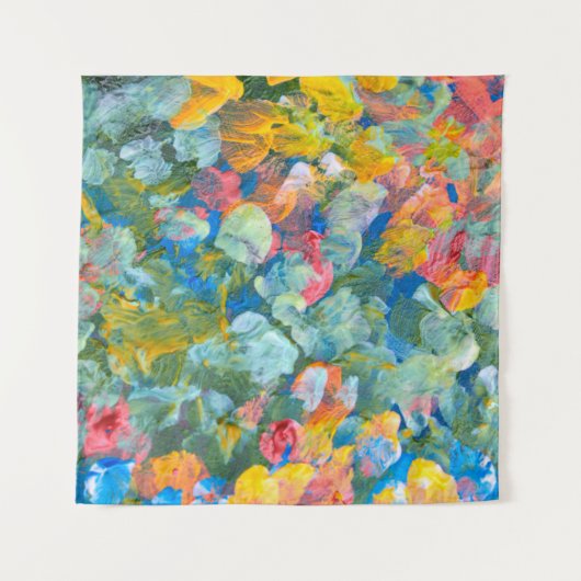 Abstract punt uitstrijkstreep acryl en waterc wandkleed (Voorkant)