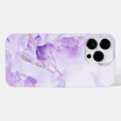Abstract Purple Fluid Pattern iPhone 14 Pro Max Co Hoesje (Achterkant horizontaal)