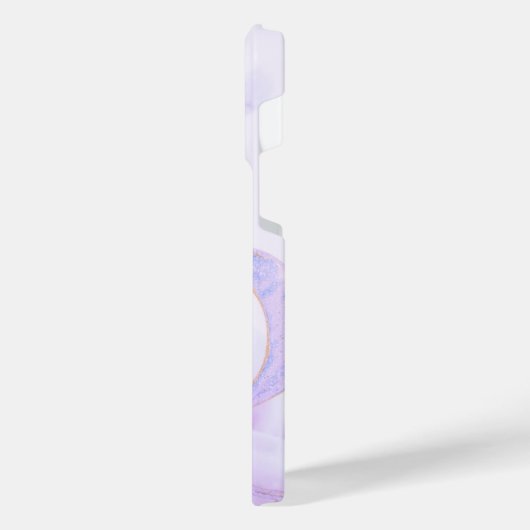 Abstract Purple Fluid Pattern iPhone 14 Pro Max Co Hoesje (Linkerkant)