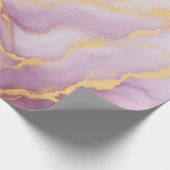 Abstract Purple Marble Cadeaupapier (Hoek)