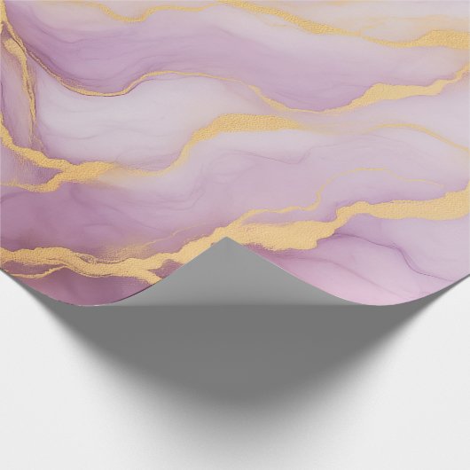 Abstract Purple Marble Cadeaupapier (Hoek)
