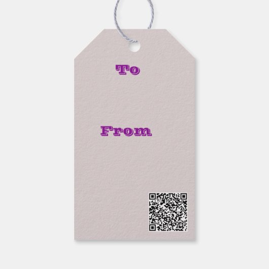 Abstract Purple Orchid Flower Design Pattern Art Cadeaulabel (Achterkant)