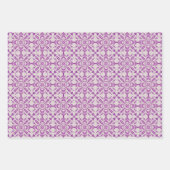 Abstract Purple Orchid Flower Design Pattern Art Inpakpapier Vel (Voorkant)
