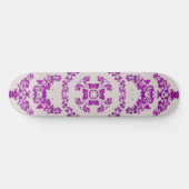 Abstract Purple Orchid Flower Design Pattern Art Persoonlijk Skateboard (Horizontaal)
