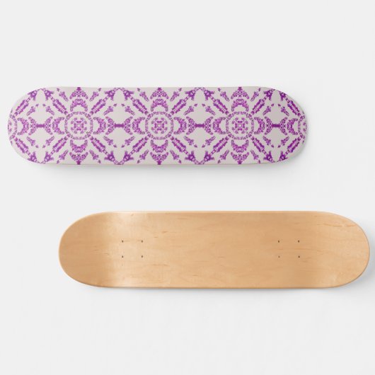 Abstract Purple Orchid Flower Design Pattern Art Persoonlijk Skateboard (Horizontaal)