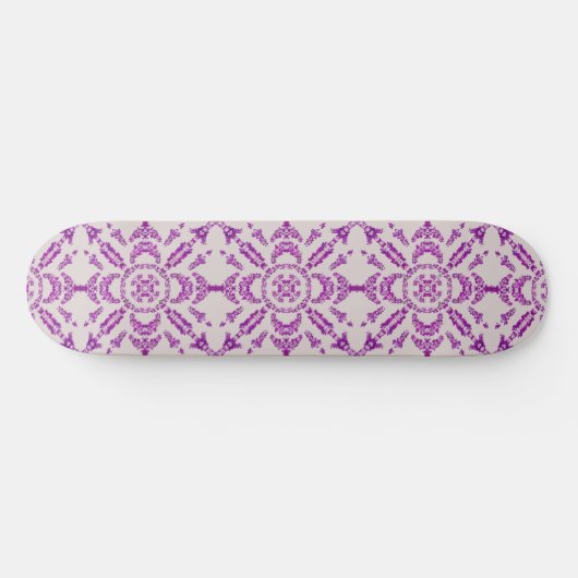 Abstract Purple Orchid Flower Design Pattern Art Persoonlijk Skateboard (Horizontaal)