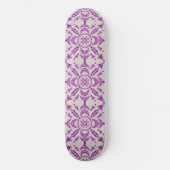 Abstract Purple Orchid Flower Design Pattern Art Persoonlijk Skateboard (Voorkant)