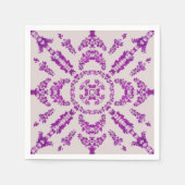 Abstract Purple Orchid Flower Design Pattern Art Servet (Voorkant)
