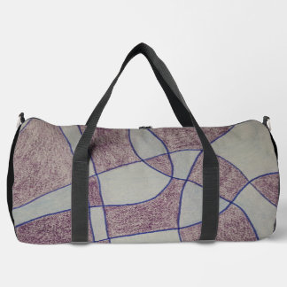 Abstract Purple Print Cut Sew Bag Plunjezak