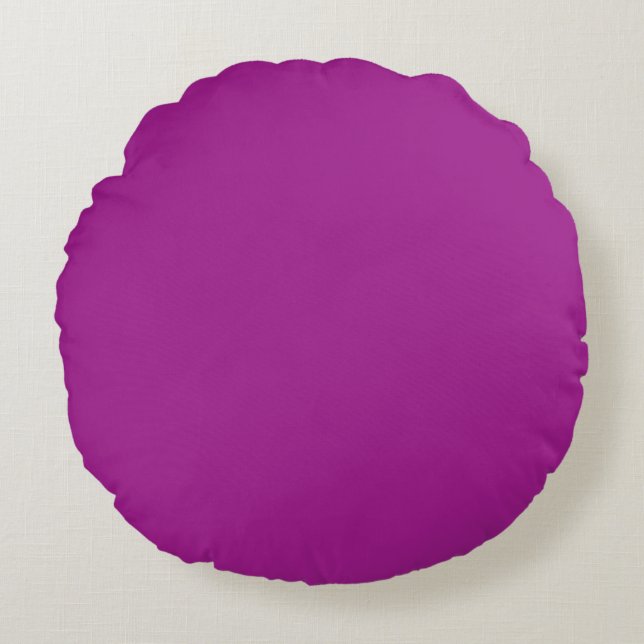 Abstract purple Solid Plain Color Rond Kussen (Voorkant)
