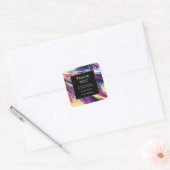 Abstract Purple Swirl Business Sticker (Envelop)