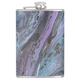 Abstract Purple & Teal Flow Heupfles