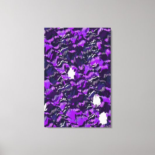 Abstract Quantum Landschapsontwerp Canvas Afdruk (Voorkant)