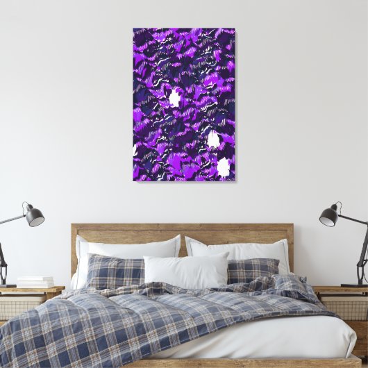 Abstract Quantum Landschapsontwerp Canvas Afdruk (Insitu (Slaapkamer))